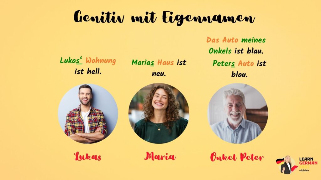 Genitiv mit Eigennamen