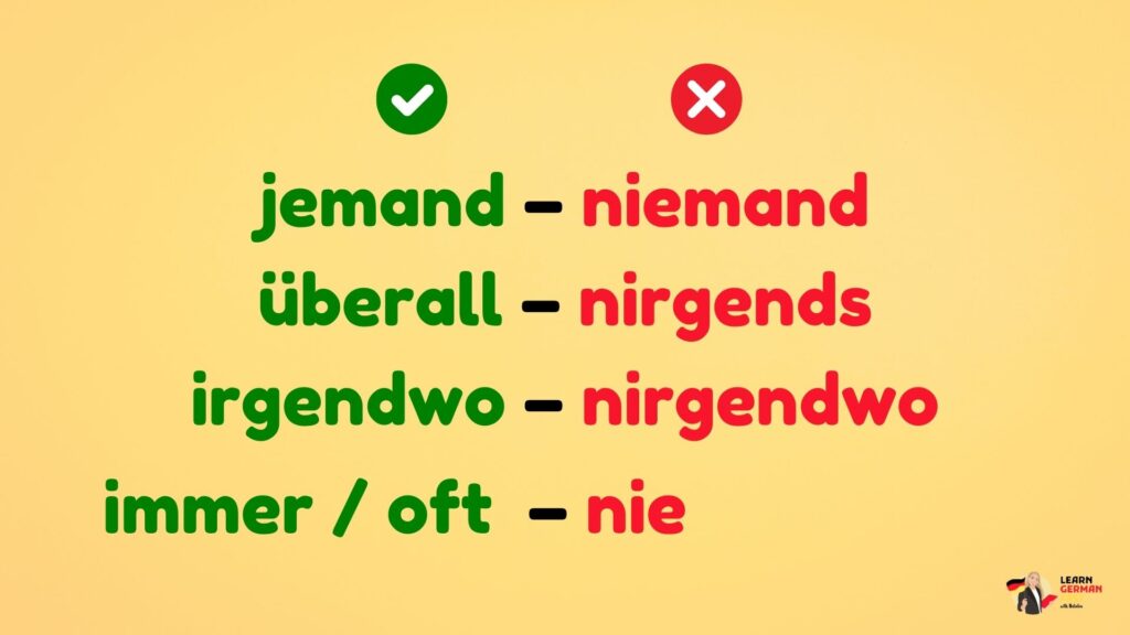 Verneinungswörter